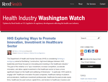 Tablet Screenshot of healthindustrywashingtonwatch.com